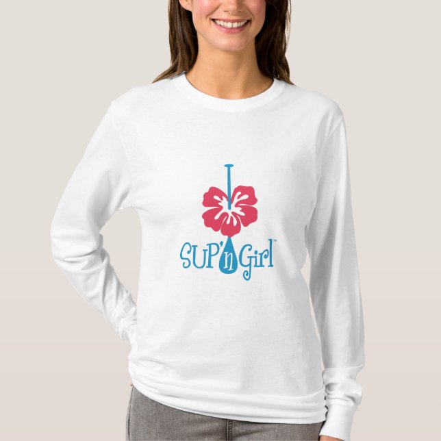 Camiseta Hoodie da menina de n do SUP '.  Amor para (Frente)