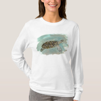 Camiseta Hoodie da tartaruga de mar da mulher