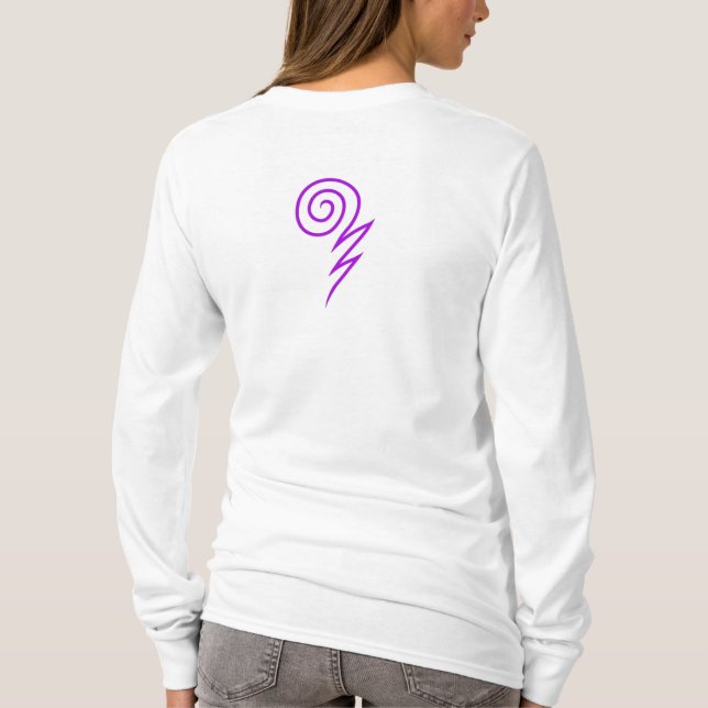 Camiseta Hoodie da tempestade Wizard101 - mulheres (Verso)