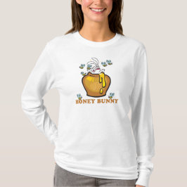 Camiseta Hoodie das senhoras da páscoa do coelho do mel