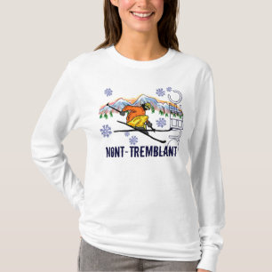 Camiseta Hoodie das senhoras de Mont Tremblant Quebeque