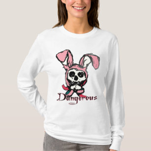 Camiseta Hoodie de esqueleto do coelho