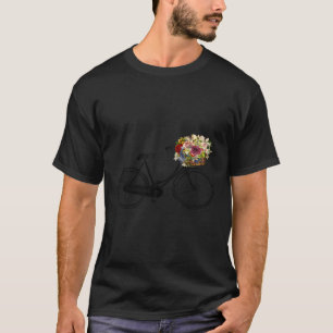 Camiseta Hoodie de Flor de Bicicleta Antiga