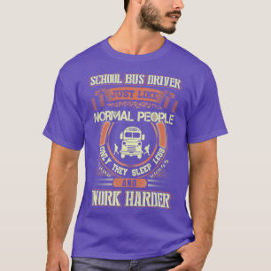 Camiseta Hoodie de motorista de ônibus escolar incrível