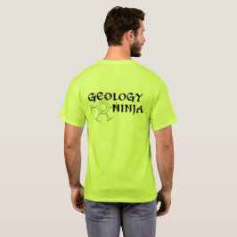 Camiseta Hoodie de Ninja da geologia (backprint)