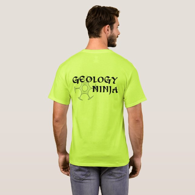 Camiseta Hoodie de Ninja da geologia (backprint) (Parte Traseira Completa)