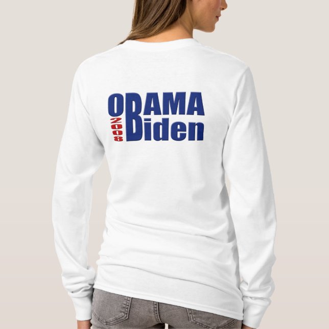 Camiseta Hoodie de Obama Biden (Verso)