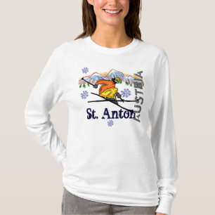 Camiseta Hoodie do esqui de Anton Áustria do santo