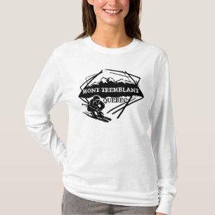 Camiseta Hoodie do esqui de Mont Tremblant Quebeque Canadá