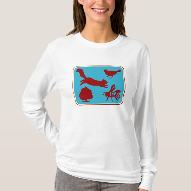 Camiseta Hoodie do esquilo (Frente)
