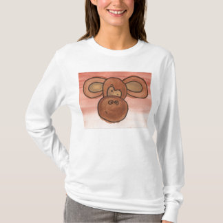 Camiseta Hoodie do macaco das senhoras