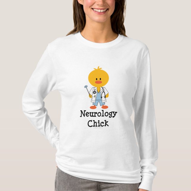 Camiseta Hoodie do pintinho da neurologia (Frente)