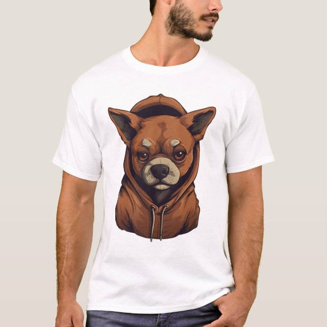 Camiseta Hoodie Frenchie: Muito Legal Escola de Peles! (Frente)