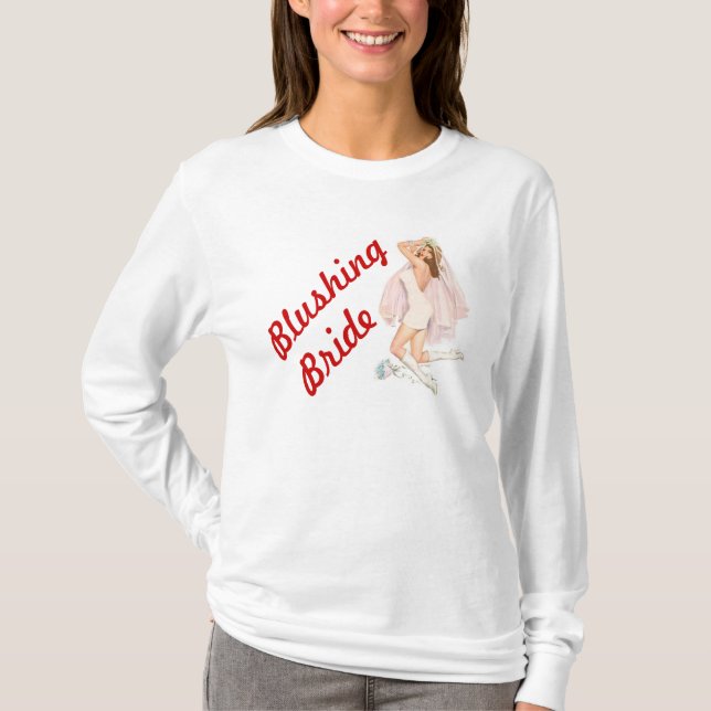 Camiseta Hoodie Noiva Blushing (Frente)