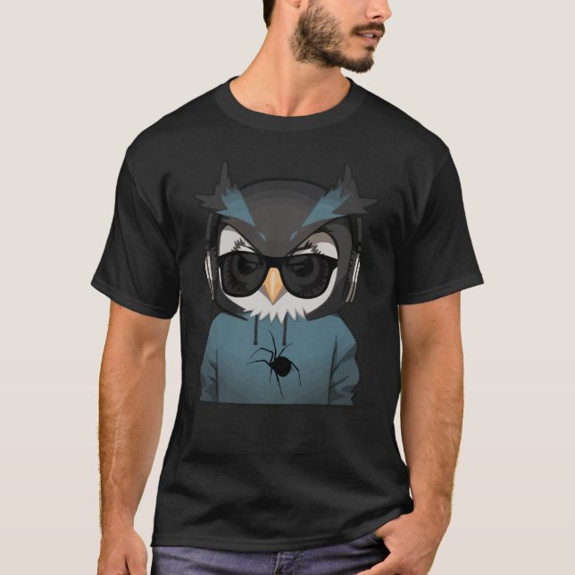 Camiseta Hoodie Owl (Frente)