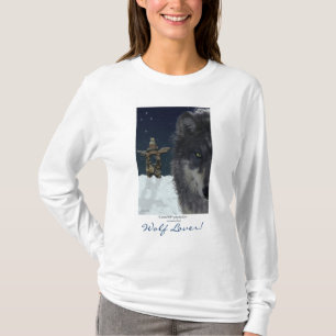 Camiseta Hoodie & partes superiores do lobo cinzento do