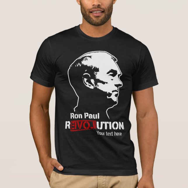 Camiseta Hoodie personalizado revolução de Ron Paul (Frente)