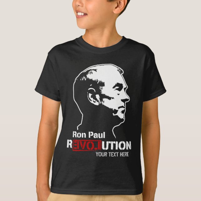 Camiseta Hoodie personalizado revolução de Ron Paul (Frente)