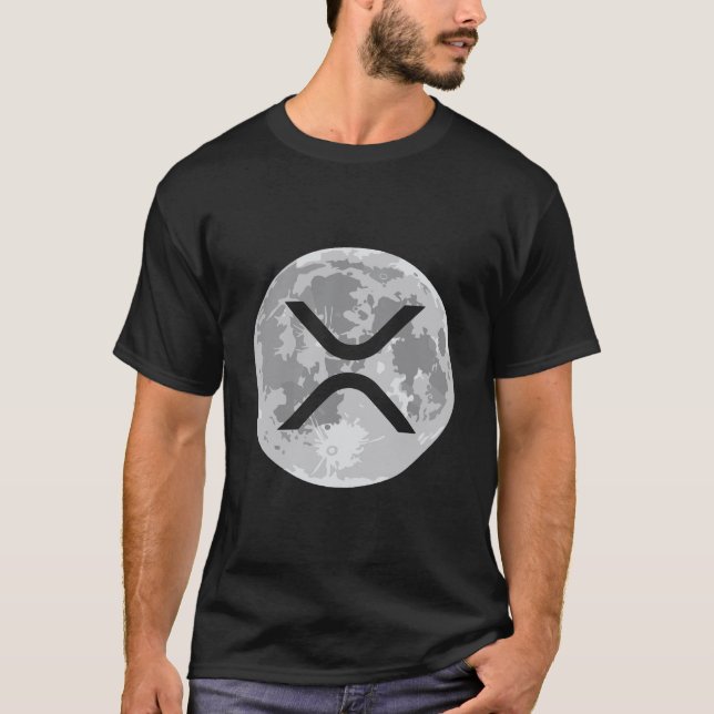 Camiseta Hoodie Xrp Moon Cryptocurrency (Frente)