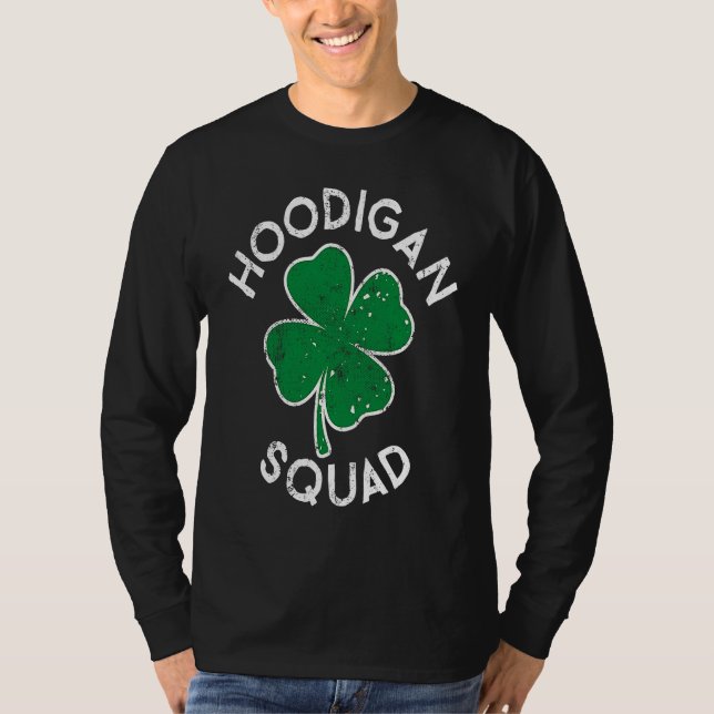 Camiseta Hoodigan Hooligan Squad Lucky C St Patrick's Day (Frente)