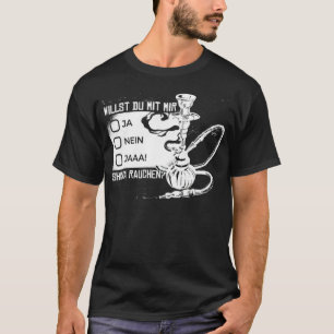 Camiseta Hookah Lovers Quer fumar show pulando mustang