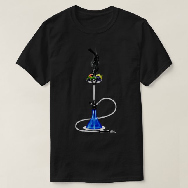 Camiseta Hookah realista (Frente do Design)