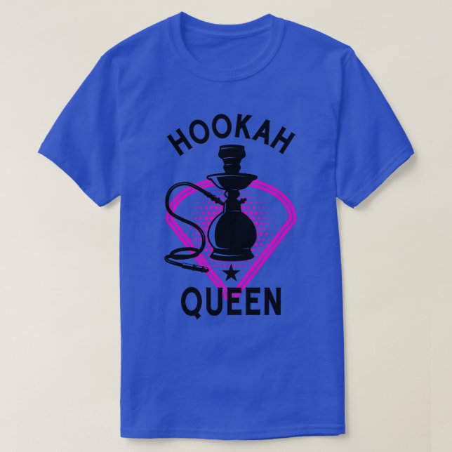 Camiseta Hookah Shisha Vaper Water Pipe Mulheres (Frente do Design)