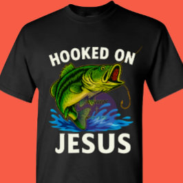 Camiseta Hooked on Jesus - Christian