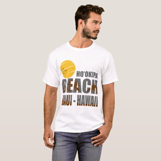 CAMISETA HO'OKIPA BEACH MAUI HAWAII (Frente Completa)