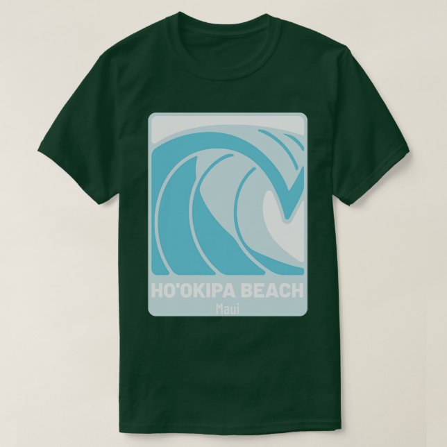 Camiseta Hookipa Beach Maui Hawaii Atlantic Ocean HI Crashi (Frente do Design)