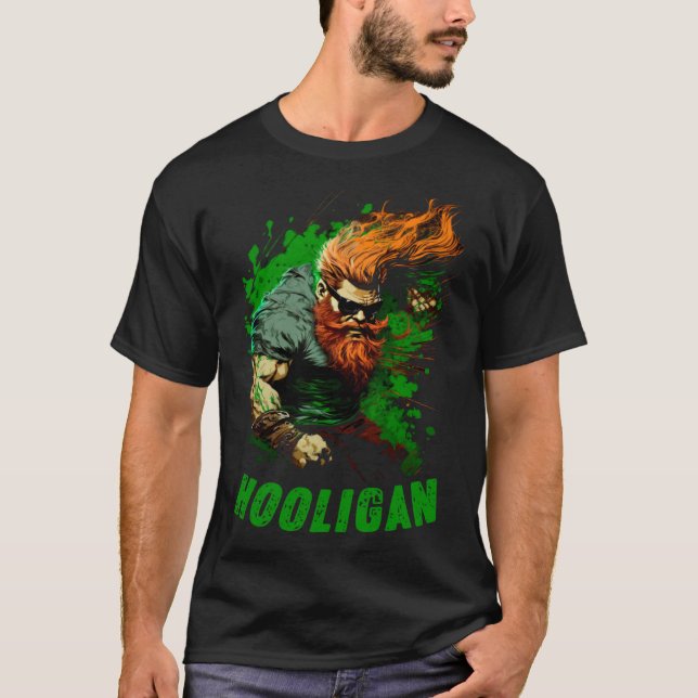 Camiseta Hooligan Irish Leprechaun (Frente)