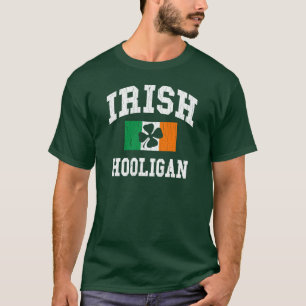 Camiseta Hooligan irlandês design afligido
