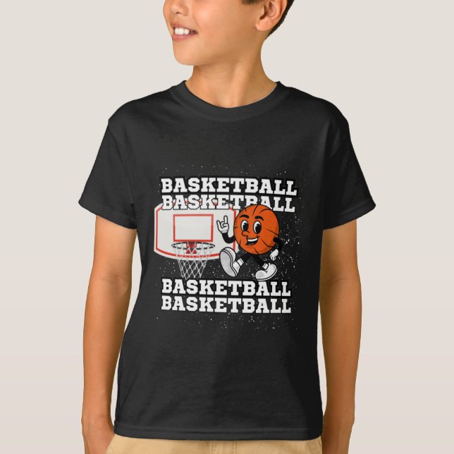 Camiseta Hoop de Caracteres de Basquete (Frente)