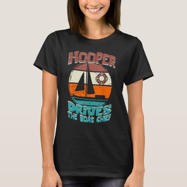 Camiseta Hooper dirige o chefe do barco (Frente)