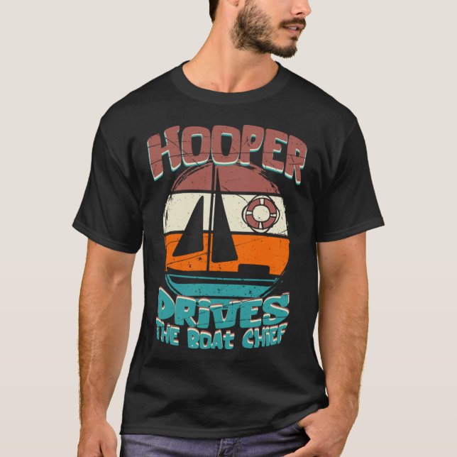 Camiseta Hooper dirige o chefe do barco (Frente)