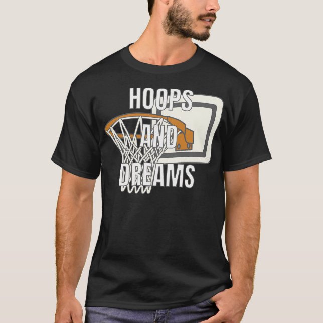 Camiseta Hoops And Dreams - Basketball Legends (Frente)