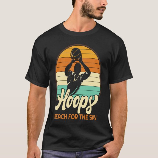 Camiseta Hoops Reach For The Sky Basketball (Frente)