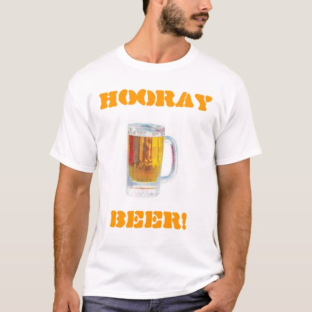 Camiseta hooray cerveja (Frente)