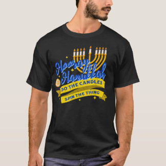 Camiseta Hooray Hanukkah Hebraw Menorah Dreidel Funny Jewis
