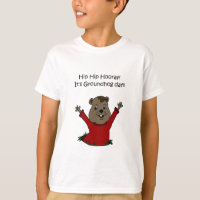 hooray seu t-shirt do dia de Groundhog