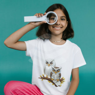 Camiseta Hoot hoot, adoro corujas! Camisa-T