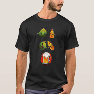 Camiseta hop, wheat, beer. dbz satira fusion