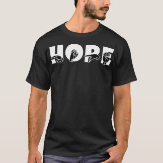 Camiseta HOPE ASL Sign Language Design 5