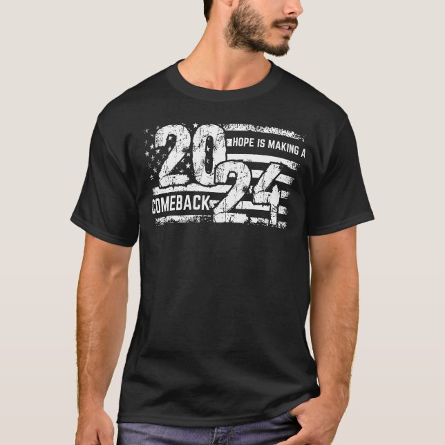 Camiseta Hope é Fazer a Comeback - Harris Walz 2024 (Frente)