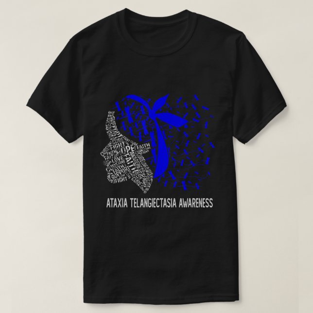 Camiseta Hope Fight Ataxia Telangiectasia Awarness T-Shirt (Frente do Design)