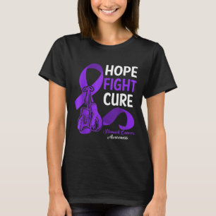 Camiseta Hope Fight Cure Periwinkk Ribbon Stomach Cancer A