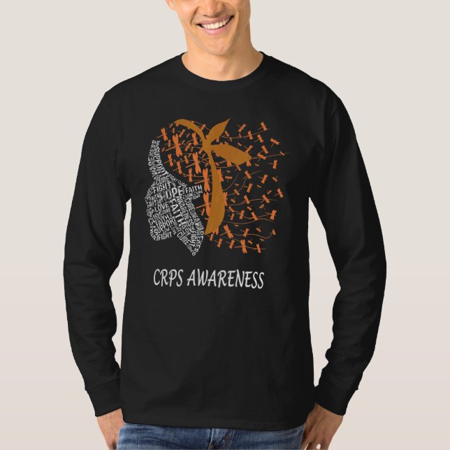 Camiseta Hope Fight Cure Support Crps Awarfly Dragonfly W (Frente)