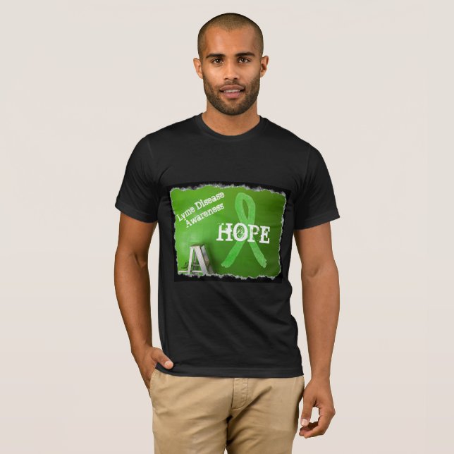 Camiseta HOPE Fita de Conscientização da Doença de (Frente Completa)