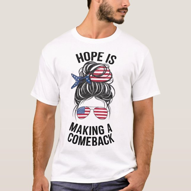 Camiseta Hope Is Fazer A Back Kamala Harris 2024 (Frente)