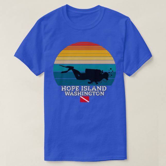 Camiseta Hope Island US Island Diving (Frente do Design)